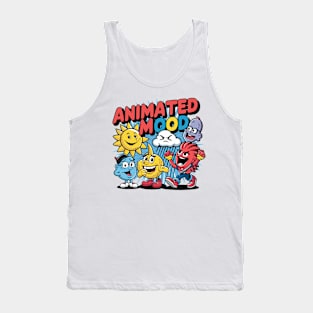 Animated Mood - Colorful Emotion Characters Tank Top